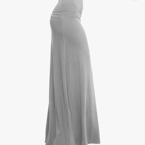 Light gray maxi skirt